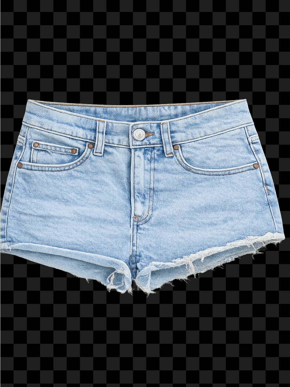 BDG Light Blue High-Rise Cutoff Denim Shorts